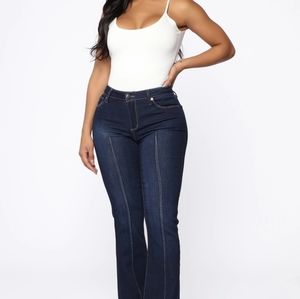 NWT Fashion Nova Karli High Rise Wide Leg Jeans Size 9